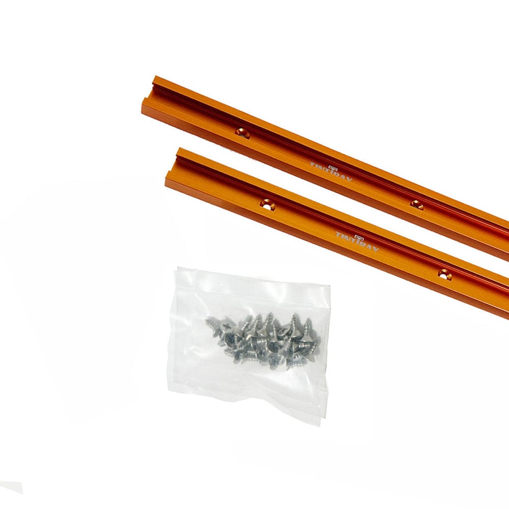 24" Universal Profile T-Track Kit- Orange- 2 Piece