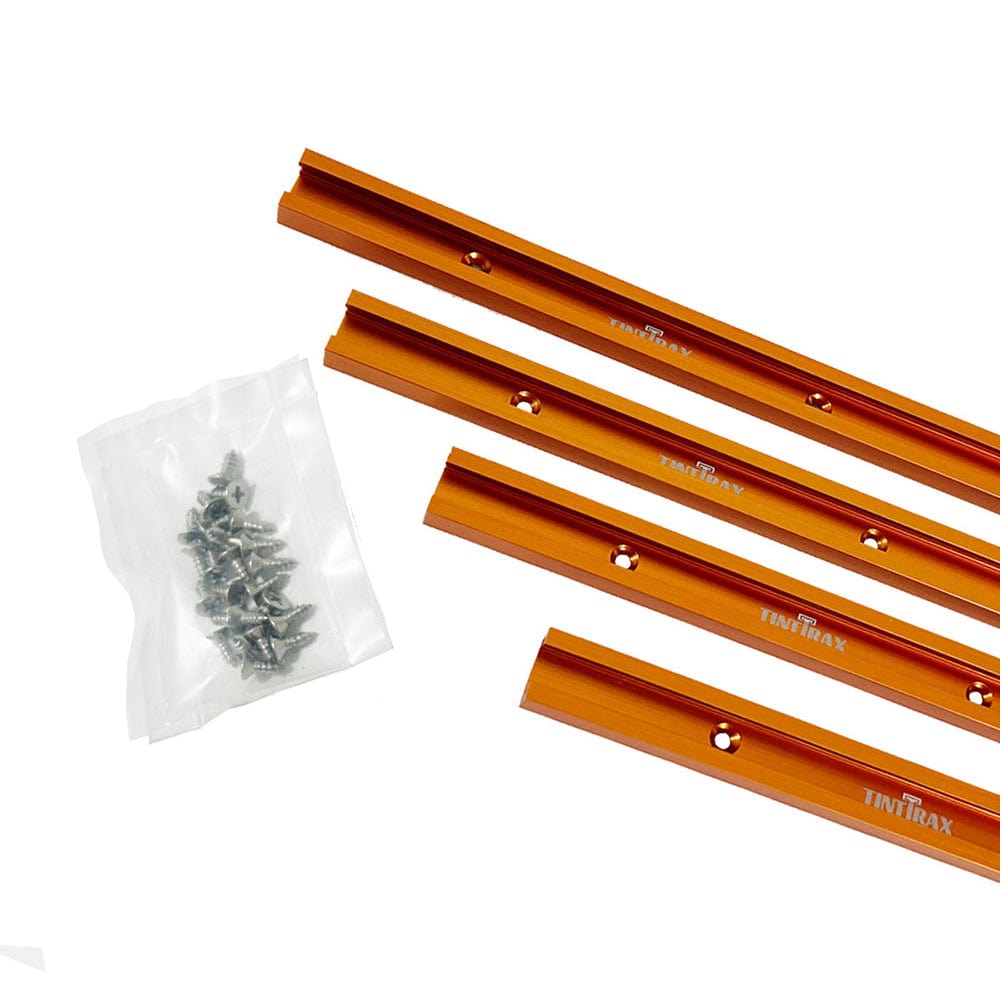 24" Universal Profile T-Track Kit- Orange- 4 Piece