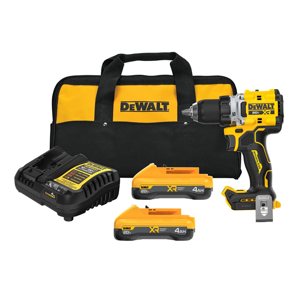 20V MAX XR Brushless Cordless 1/2 Inch Drill/Driver Kit with POWERPACK Batteries