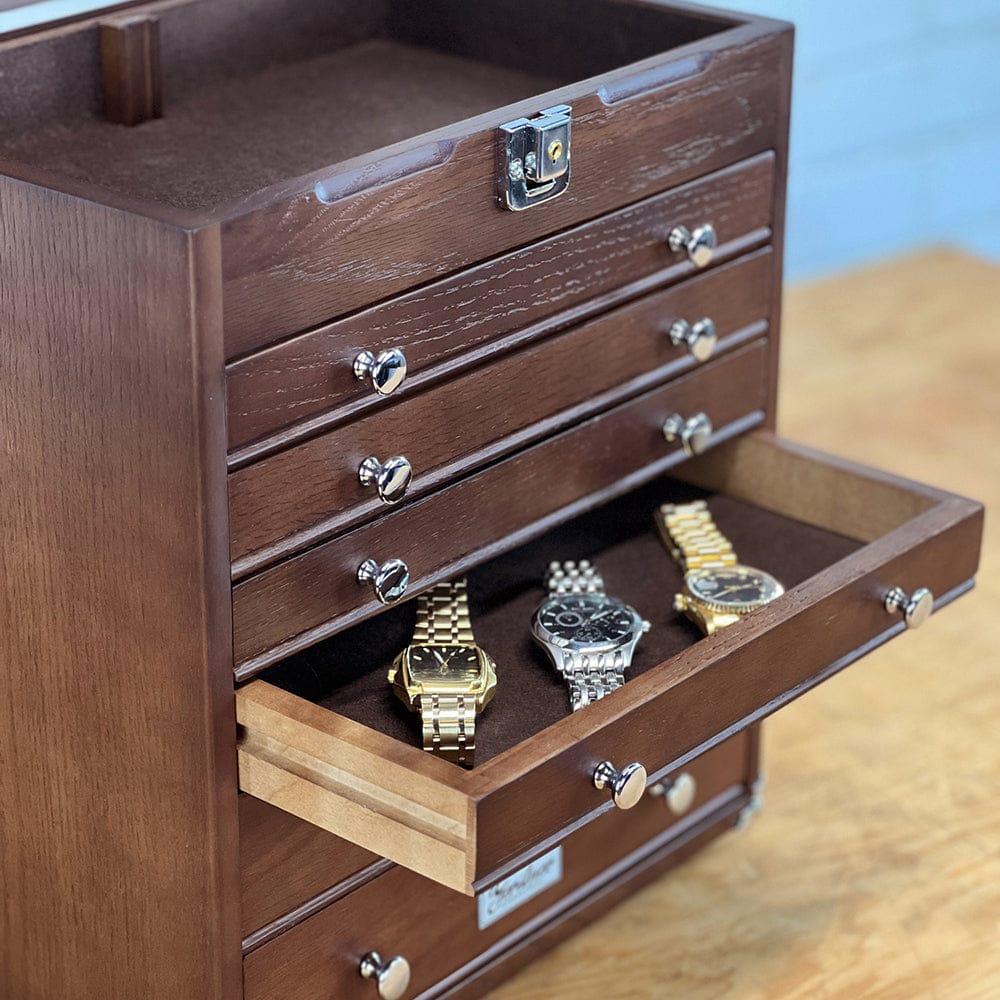 6-Drawer Collector's Chest - Dark Oak